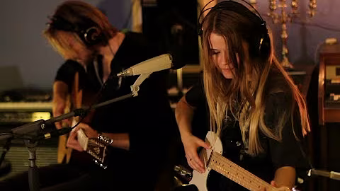 Anna von Hausswolff performing on tour